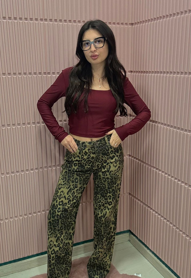 JEANS LEOPARD